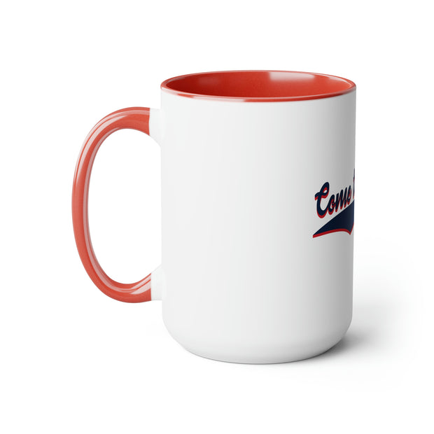 Two-Tone Coffee Mugs, 15oz