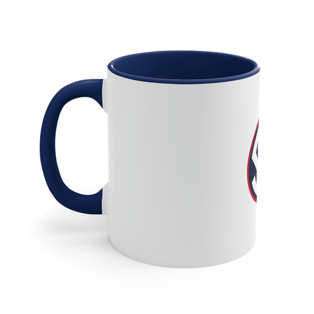 Navy Accent Coffee Mug, 11oz